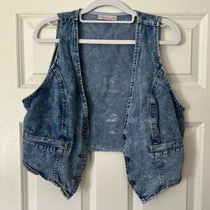 Denim Sleeveless Vest